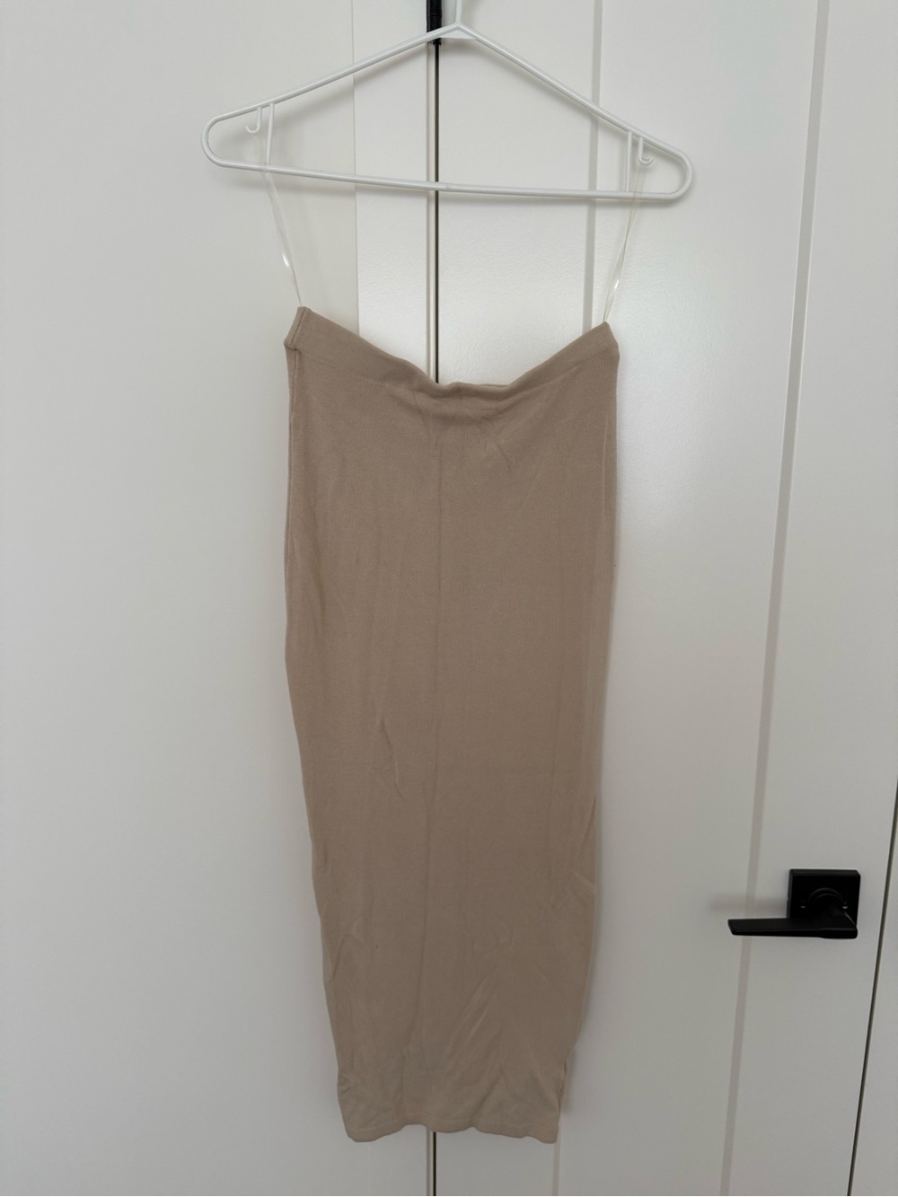 Women’s Neutral Beige Midi Skirt
